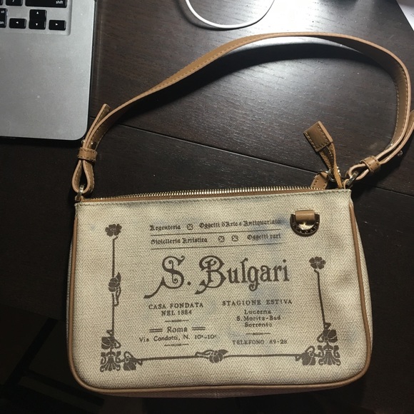 bvlgari canvas bag